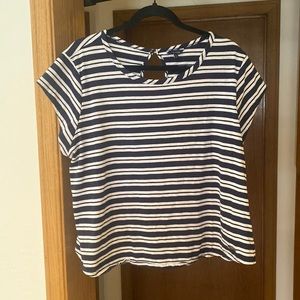 Nautica: Blue & White striped top